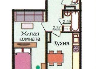 Продается 1-комнатная квартира, 42 м2, Новосибирск, Плющихинская улица, 6