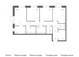 Продам 3-комнатную квартиру, 77.2 м2, Владивосток, улица Сабанеева, 1.1