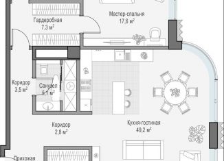 Продается однокомнатная квартира, 180.2 м2, Москва, район Якиманка