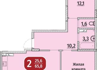 Продажа 2-комнатной квартиры, 68.4 м2, Чебоксары, Московский район, Гражданская улица, поз4