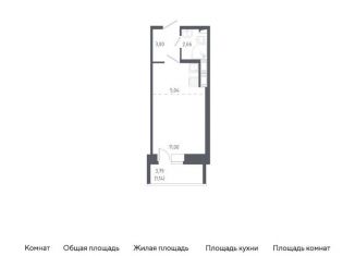Продается квартира студия, 22.8 м2, Санкт-Петербург, жилой комплекс Новое Колпино, к38