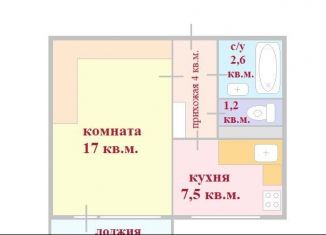 Продается 1-ком. квартира, 34.7 м2, Нижний Новгород, улица Германа Лопатина, 9А