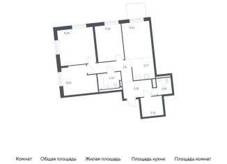 Продается 3-комнатная квартира, 83 м2, Ленинградская область
