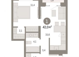 Продажа 1-комнатной квартиры, 42 м2, Москва, Бульвар Рокоссовского