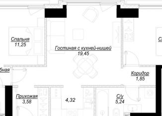 Продается трехкомнатная квартира, 62.4 м2, Москва, ЗАО, 1-й Сетуньский проезд, вл10