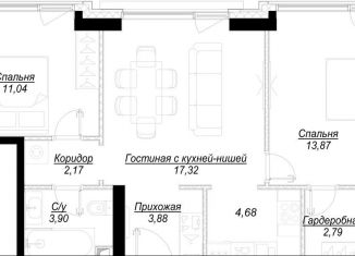 Продажа 3-комнатной квартиры, 65.2 м2, Москва, ЗАО, 1-й Сетуньский проезд, вл10