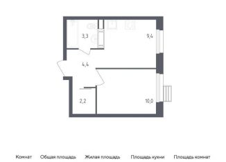 1-ком. квартира на продажу, 29.3 м2, Москва, проспект Куприна, 36к1