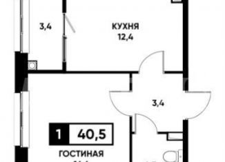 Продаю 1-комнатную квартиру, 40.5 м2, Ставрополь