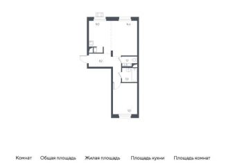 Однокомнатная квартира на продажу, 50.2 м2, Московская область, жилой комплекс Люберцы 2020, к67