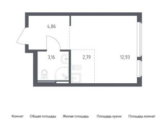 Квартира на продажу студия, 23.7 м2, Москва, жилой комплекс Остафьево, к20