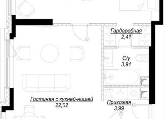 Продаю 1-комнатную квартиру, 66.7 м2, Москва, ЗАО, 1-й Сетуньский проезд, вл10