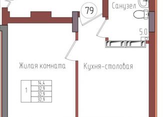 Продажа 1-комнатной квартиры, 32.9 м2, Калининград, Центральный район