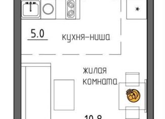 Квартира на продажу студия, 23.3 м2, Пермь, Свердловский район, Ижевская улица, 38