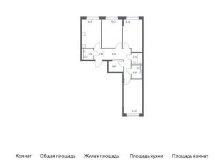 Продаю 3-комнатную квартиру, 78.5 м2, Москва, жилой комплекс Квартал Марьино, к4