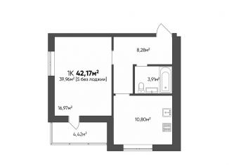 Продам однокомнатную квартиру, 42.2 м2, Волгоградская область, Республиканская улица, 21