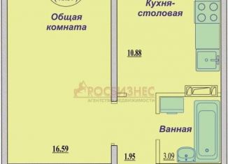 Продаю однокомнатную квартиру, 42 м2, Новосибирская область, улица Николая Сотникова, 11