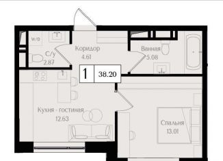 Продается однокомнатная квартира, 38.2 м2, Москва, метро Преображенская площадь