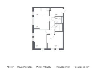 2-ком. квартира на продажу, 55 м2, Москва, жилой комплекс Остафьево, к20
