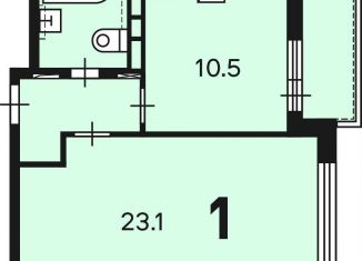 Продам 1-комнатную квартиру, 38.4 м2, Москва, Осташковская улица, 9к2, Бабушкинский район