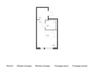 Продается квартира студия, 26.1 м2, деревня Новосаратовка