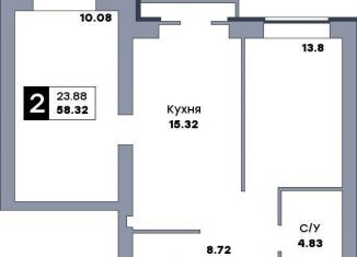 Продаю 2-комнатную квартиру, 59 м2, Самарская область