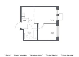 Продается 1-ком. квартира, 32.9 м2, Московская область, квартал Ивакино, 2к1