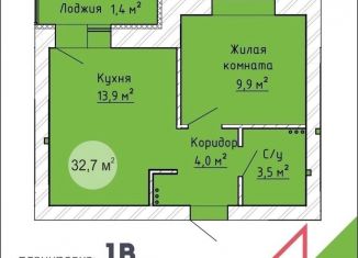 Продажа 1-ком. квартиры, 32.5 м2, Самарская область