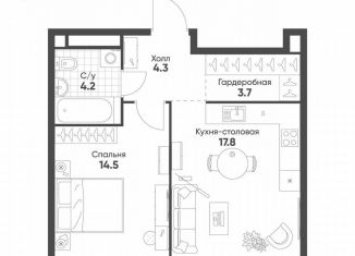 1-ком. квартира на продажу, 44.5 м2, Москва, метро Рижская, Октябрьская улица, 103