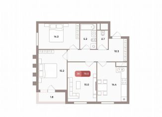 Продается 3-комнатная квартира, 79 м2, Москва, Рязанский район