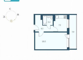 Продаю 1-комнатную квартиру, 38.6 м2, Новосибирск, Междуреченская улица, 7/1