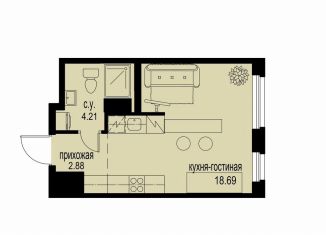 Продается квартира студия, 25.8 м2, Мурино