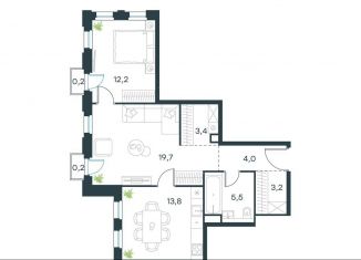 Продажа 2-комнатной квартиры, 62.2 м2, Москва, район Западное Дегунино