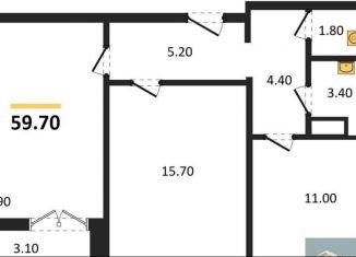 Продаю 2-комнатную квартиру, 59.7 м2, Воронеж, улица Загоровского, 9/3
