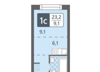 Продаю квартиру студию, 23.2 м2, Москва, Клинская улица, 2Ак7, станция Грачёвская