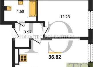 Продается 1-ком. квартира, 36.8 м2, Светлогорск