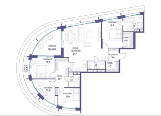 Продается 4-комнатная квартира, 136.7 м2, Москва, район Хорошёво-Мнёвники