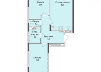 Продажа 2-ком. квартиры, 58.4 м2, Ижевск, жилой район Культбаза