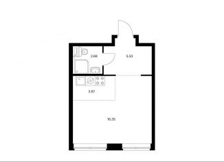 Продажа квартиры студии, 28.3 м2, Москва, Берёзовая аллея, 17к2, ЖК Грин Парк