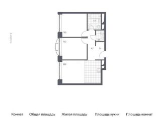 Продается двухкомнатная квартира, 61.8 м2, Москва, жилой комплекс Новоданиловская 8, к2, станция Верхние Котлы
