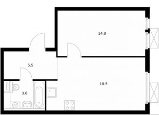 Продам 1-комнатную квартиру, 42.4 м2, Москва, жилой комплекс Митинский Лес, 14, метро Пятницкое шоссе