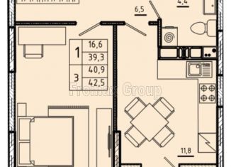 Продается 1-комнатная квартира, 41 м2, Королёв, ЖК Ривер Парк