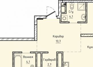 Продажа 2-комнатной квартиры, 88.6 м2, Екатеринбург, ЖК Нагорный
