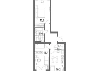 2-комнатная квартира на продажу, 68.3 м2, Санкт-Петербург, муниципальный округ Академическое