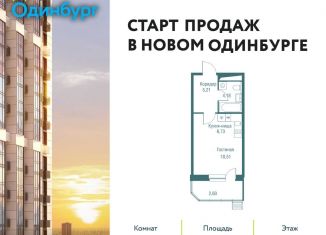 Продаю квартиру студию, 29.2 м2, Одинцово, ЖК Одинбург, Северная улица, 5к2