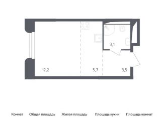 Продажа квартиры студии, 24.5 м2, рабочий посёлок Заречье