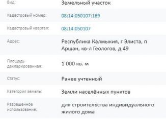 Продается участок, 10 сот., поселок Аршан