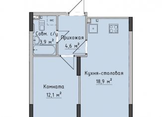 Однокомнатная квартира на продажу, 40.4 м2, Ижевск, жилой район Север
