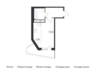 Квартира на продажу студия, 29.1 м2, Санкт-Петербург, жилой комплекс Малая Охта, 4, ЖК Малая Охта