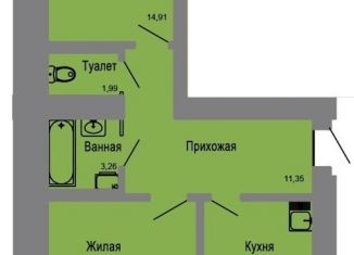 Продам двухкомнатную квартиру, 64.5 м2, Йошкар-Ола, микрорайон Фестивальный