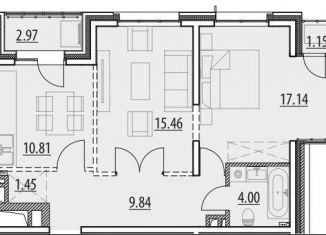 Продаю двухкомнатную квартиру, 62.8 м2, Иркутск, ЖК Zenith